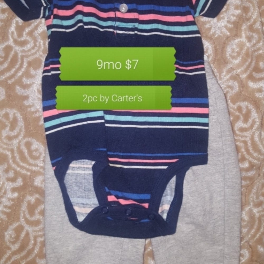 Infant boys stripped set